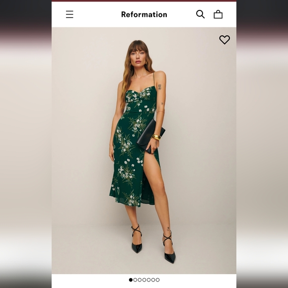 Reformation Dresses & Skirts - Reformation Juliette Dress in Buena (green)